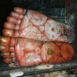 The Feet of Buddha at Dambulla